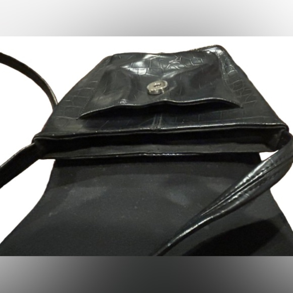 Nine West Accessories Women’s Black Faux Leather Crossbody Bag - Picture 7 of 14